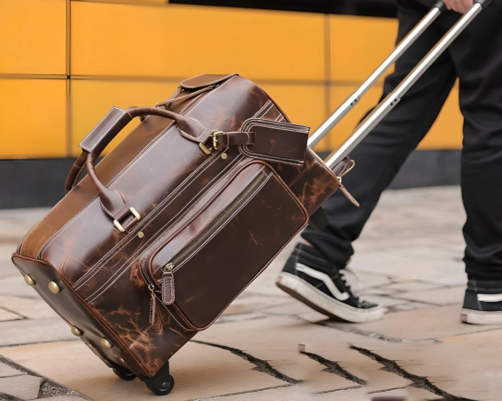 best leather carry on luggage